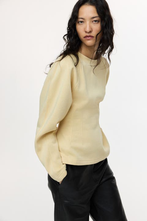 Tapered-waist sweatshirt
