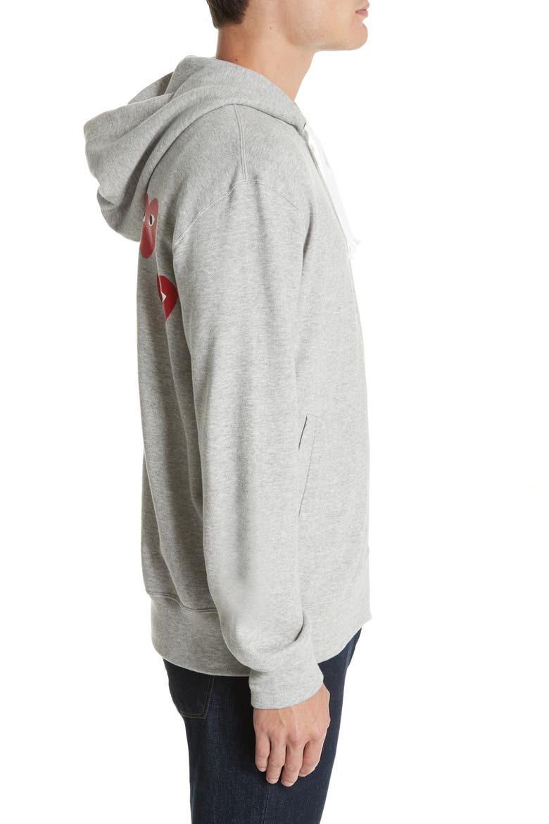 Zip Hoodie, Alternate, color, GREY