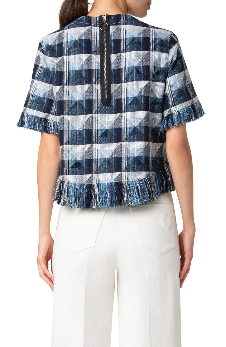 Akris punto Rhombus Jacquard Top, Alternate, color,