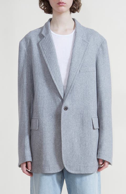 Oversize Wool Blend Blazer