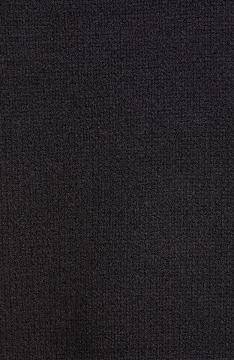 Off-White Intarsia Arrows Wool Blend Hooded Sweater, Alternate, color, Black Grey