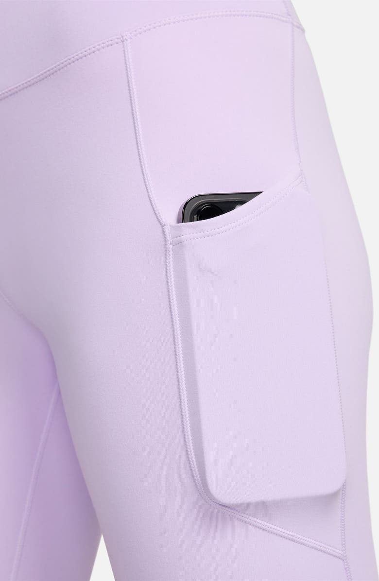 Nike One 8-Inch High Waist Biker Shorts, Alternate, color, Lilac Bloom/ Black