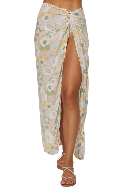 Hanalei Floral Print Cover-Up Skirt