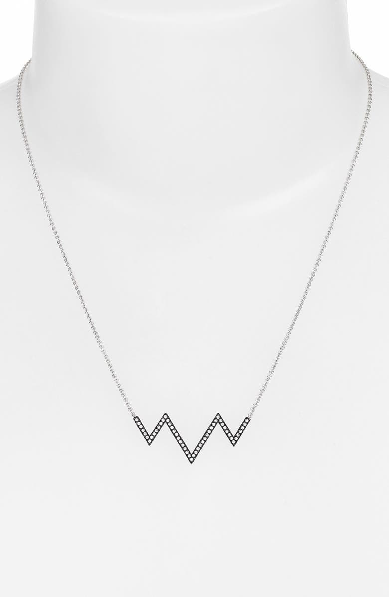 Nadri Chevron Pendant Necklace, Alternate, color, 