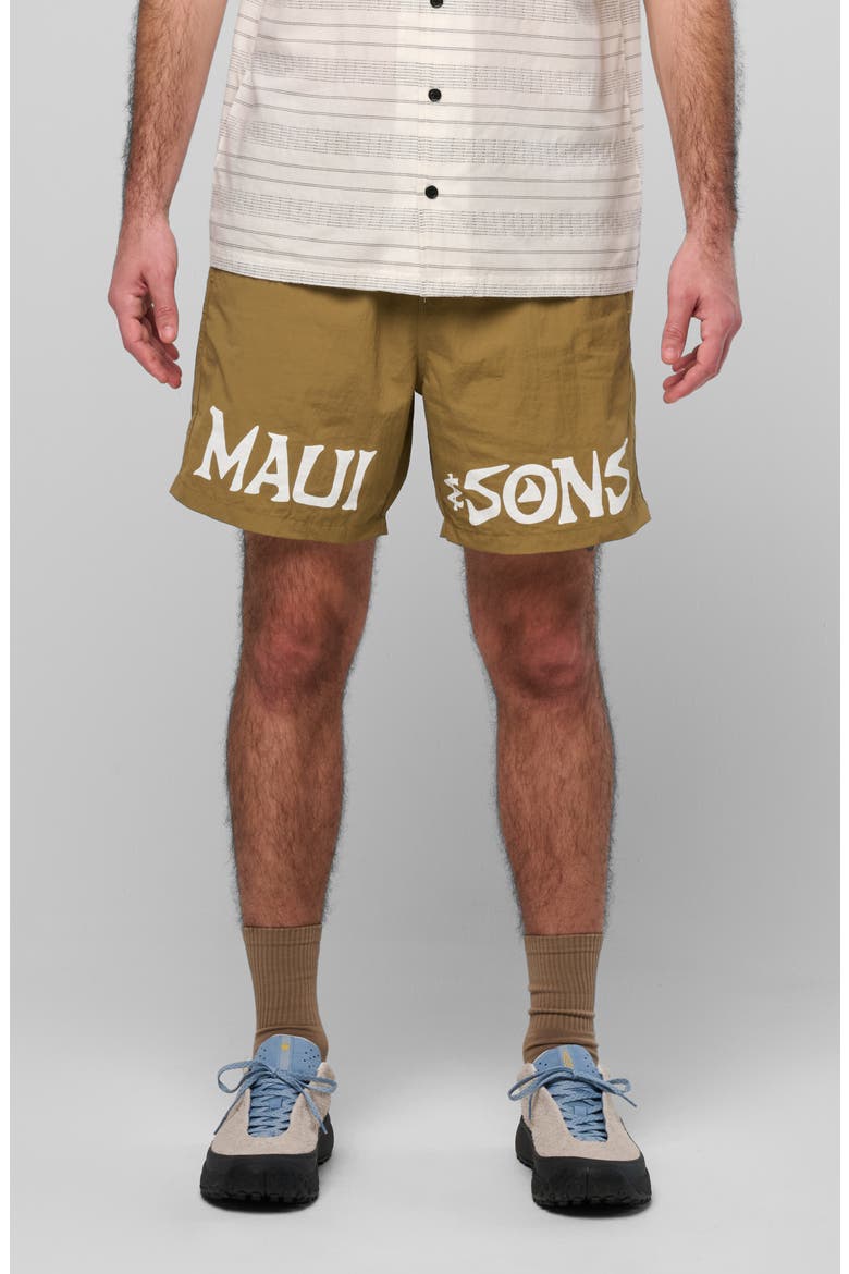 Stonewave Adventure Drawstring Shorts, Main, color, EARTH