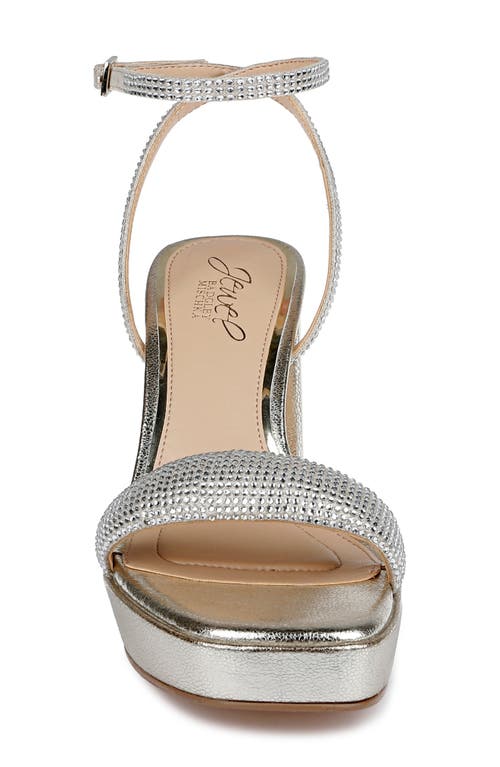 Jewel Badgley Mischka Women's Teddi Platform Sandals In Gold Textile