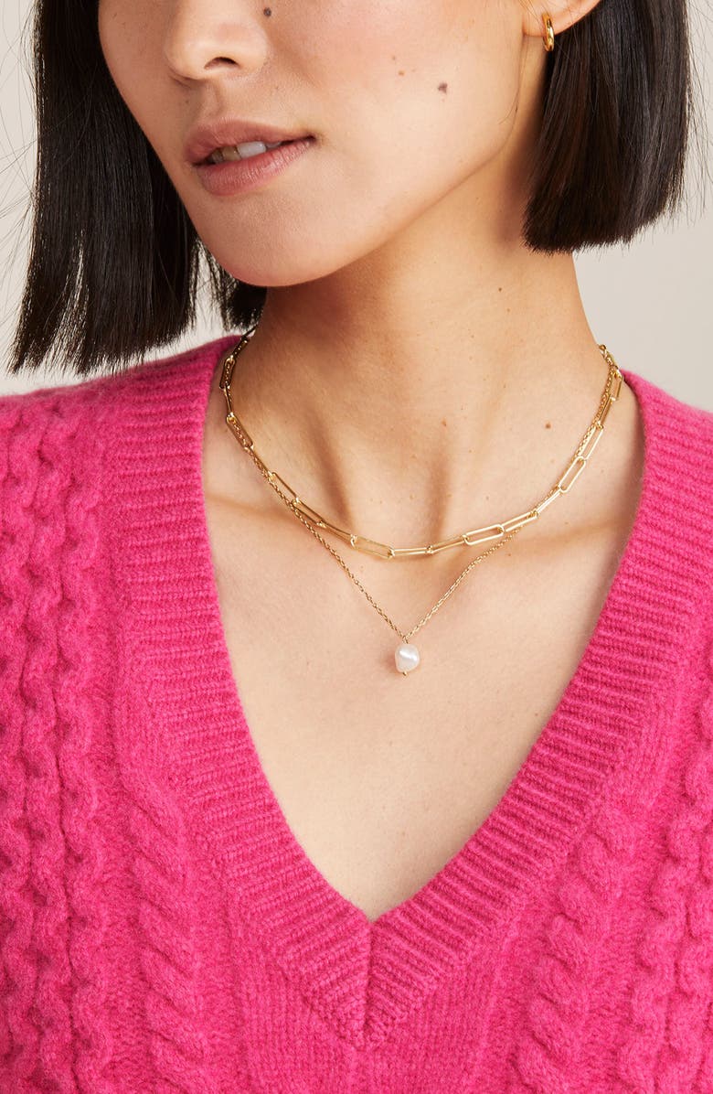 vineyard vines Cable Knit V-Neck Merino Wool Crop Sweater, Alternate, color, 