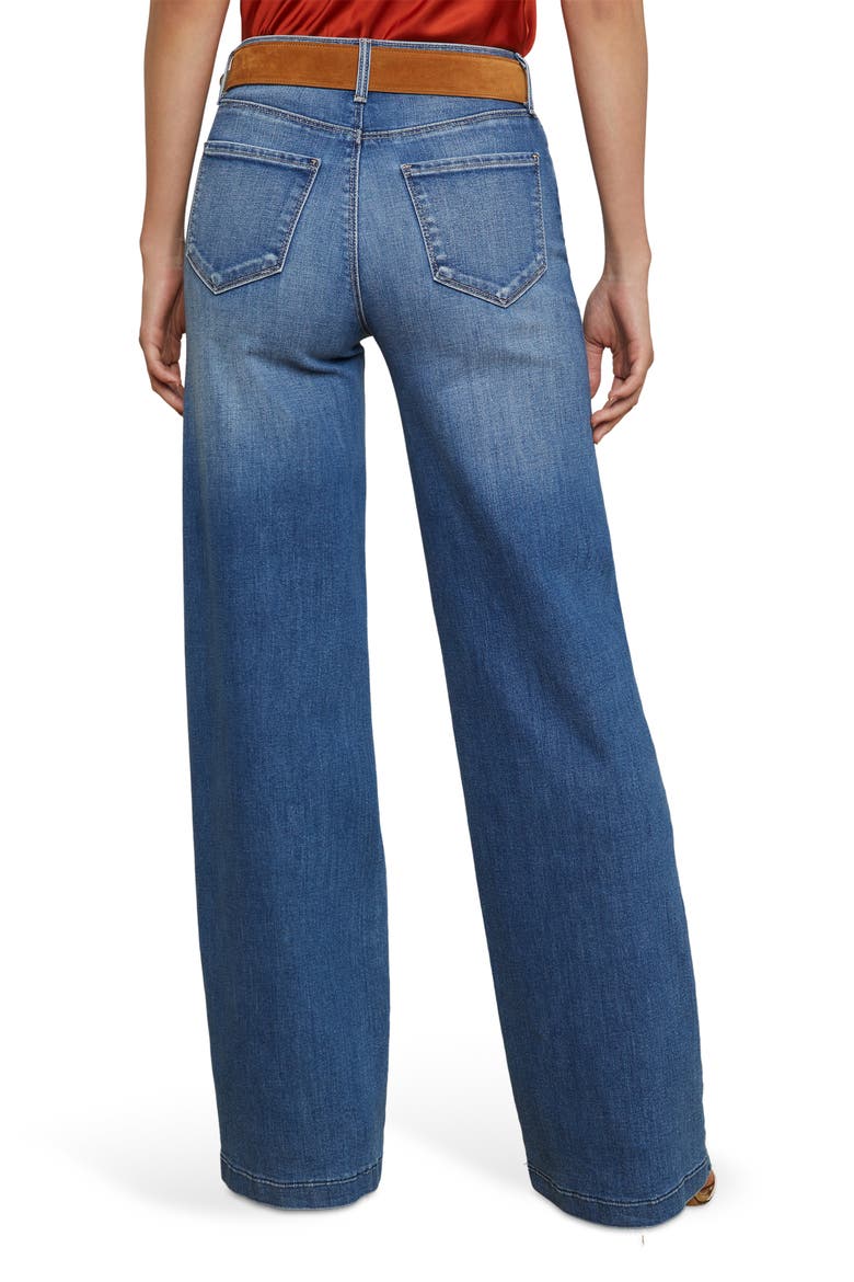 Clayton High Waist Wide Leg Jeans, Alternate, color, HAMPTON