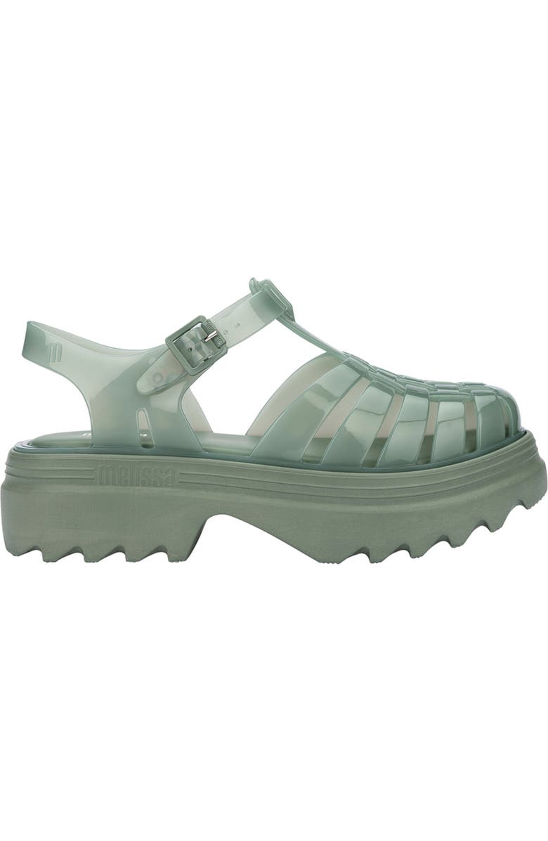 Melissa Possession Platform II Sandal, Alternate, color, Green
