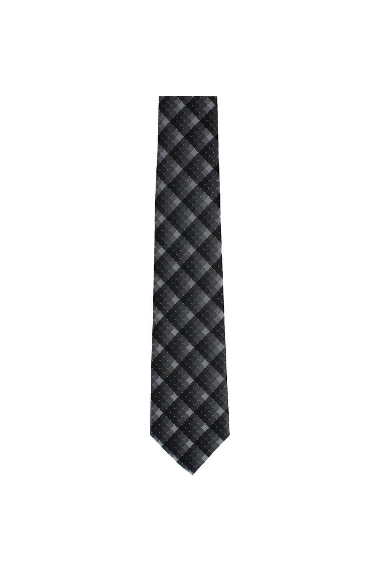 Maestro's Melody Mayhem Muscial Note Novelty Silk Necktie, Alternate, color, Black