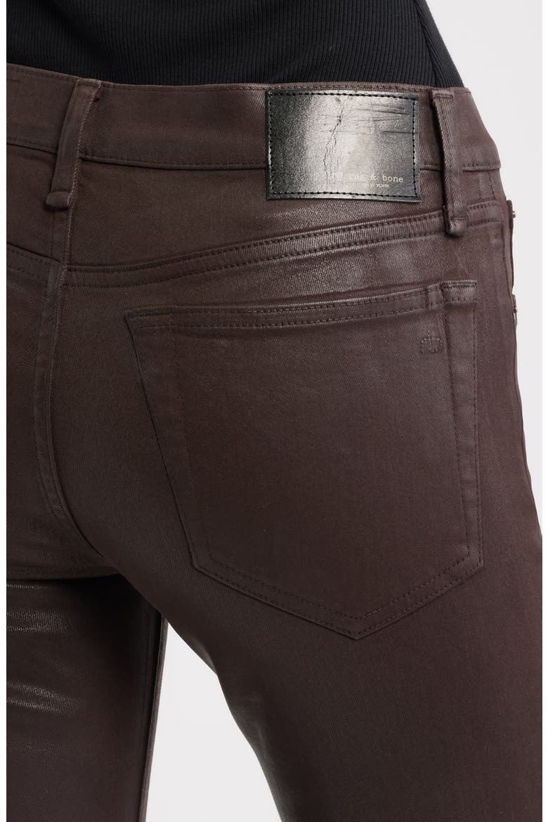 Kinsley Low Rise Bootcut Jeans, Alternate, color, COATED BROWN