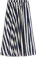 Weekend Max Mara Uomo Stripe Cotton Skirt