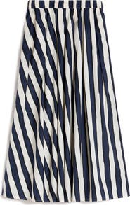 Weekend Max Mara Uomo Stripe Cotton Skirt