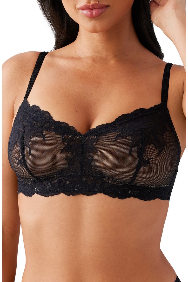 Vivid Attraction Bralette, Main, color, BLACK