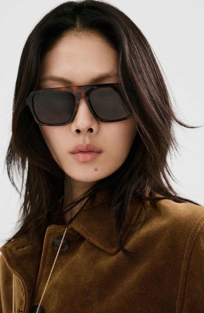 MANGO Laura Crop Suede Jacket, Alternate, color, Tobacco Brown