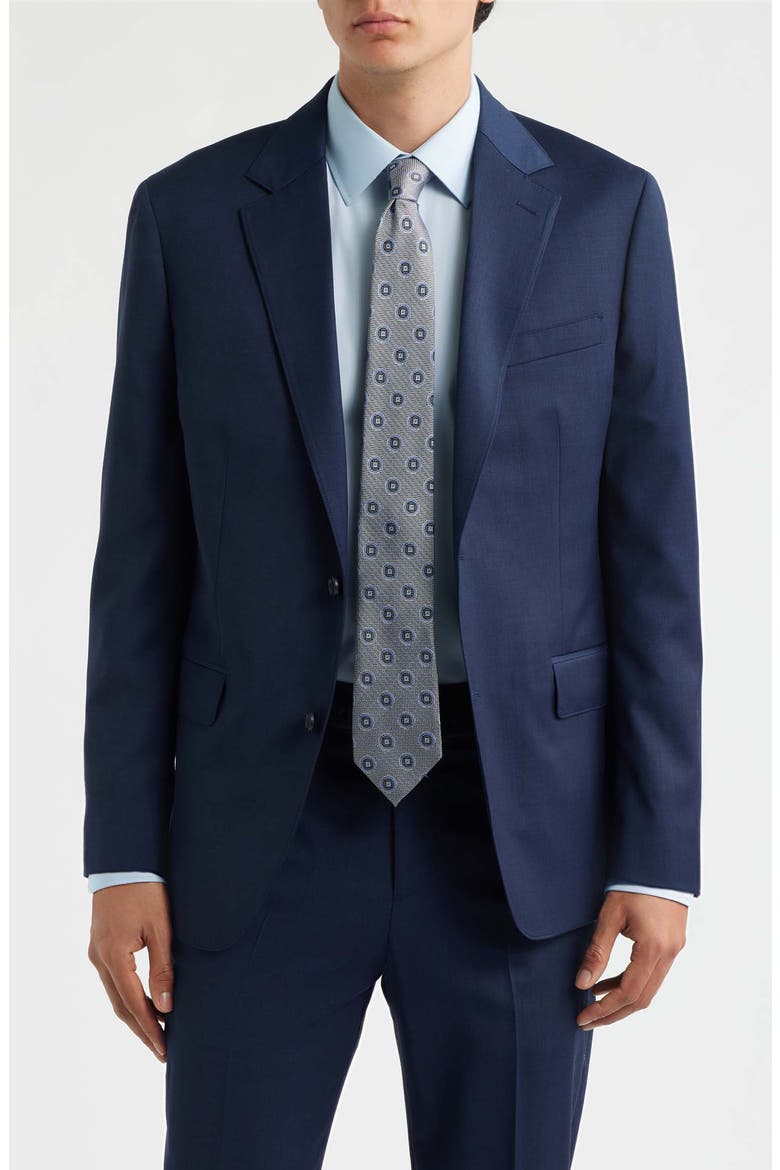 Jetsetter Standard Fit Light Navy Stretch Wool Suit Jacket, Main, color, LIGHT NAVY