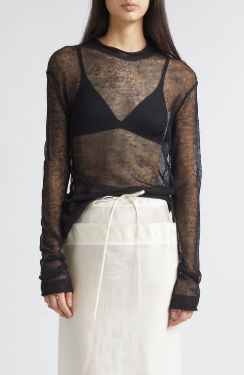 Lanky Superkid Mohair & Extrafine Merino Wool Blend Sweater