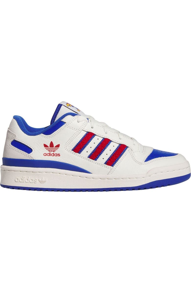 adidas Men's adidas White/Royal Kansas Jayhawks Forum Low Basketball Shoes, Alternate, color,