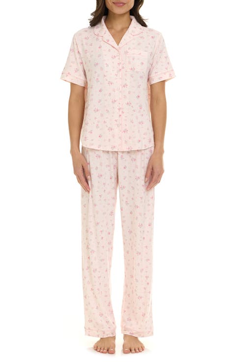 Gabriella Piped Jersey Pajamas