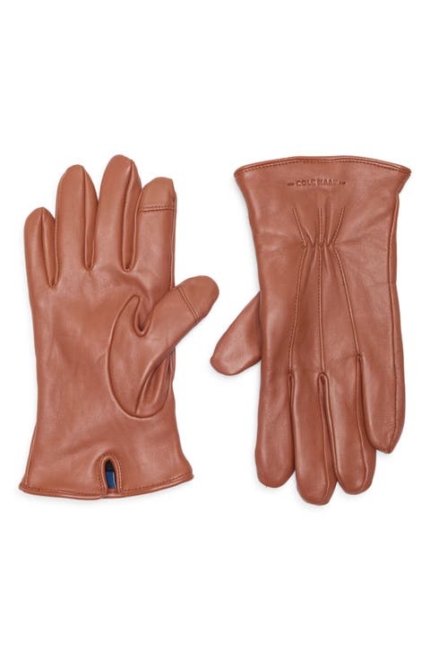 Leather Touchscreen Compatible Gloves