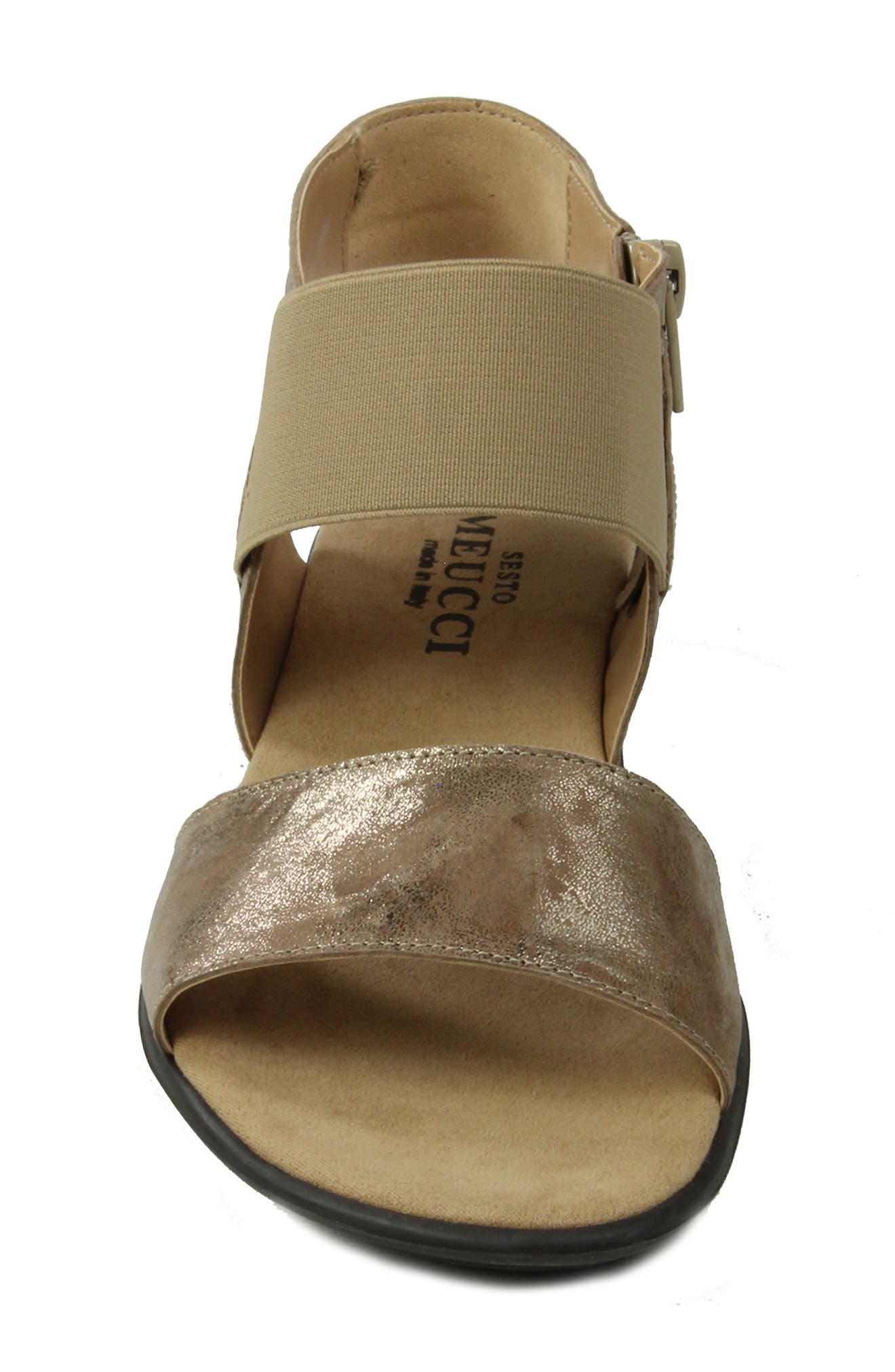 Eirlys Sandal, Alternate, color, TAUPE METALLIC PATENT LEATHER