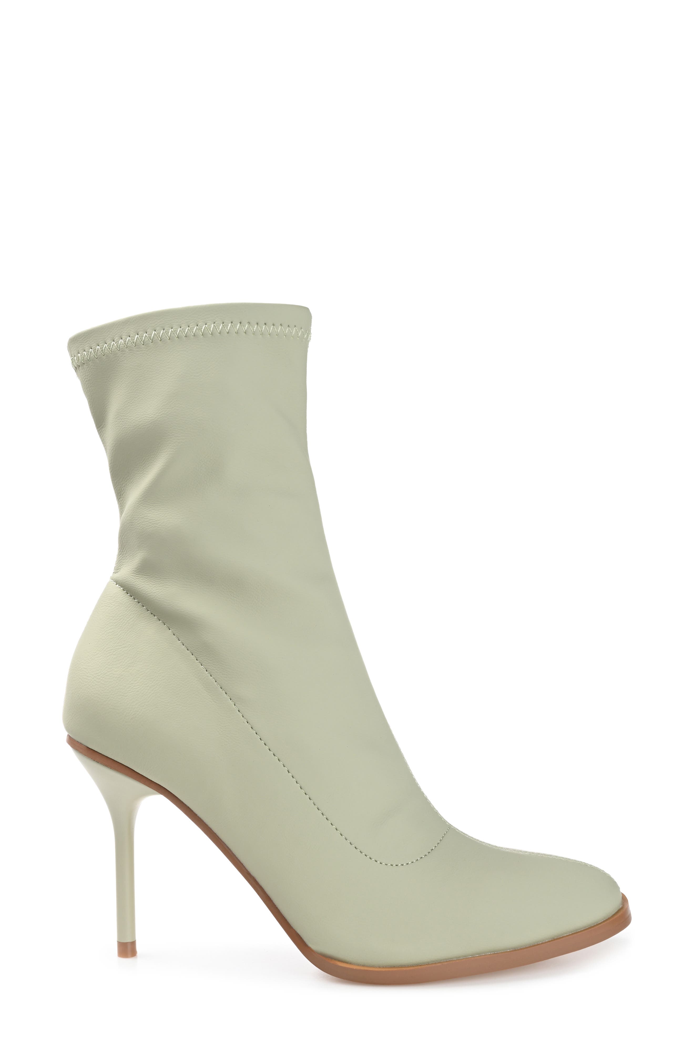 Gizzel Stiletto Sock Bootie, Alternate, color, OLIVE