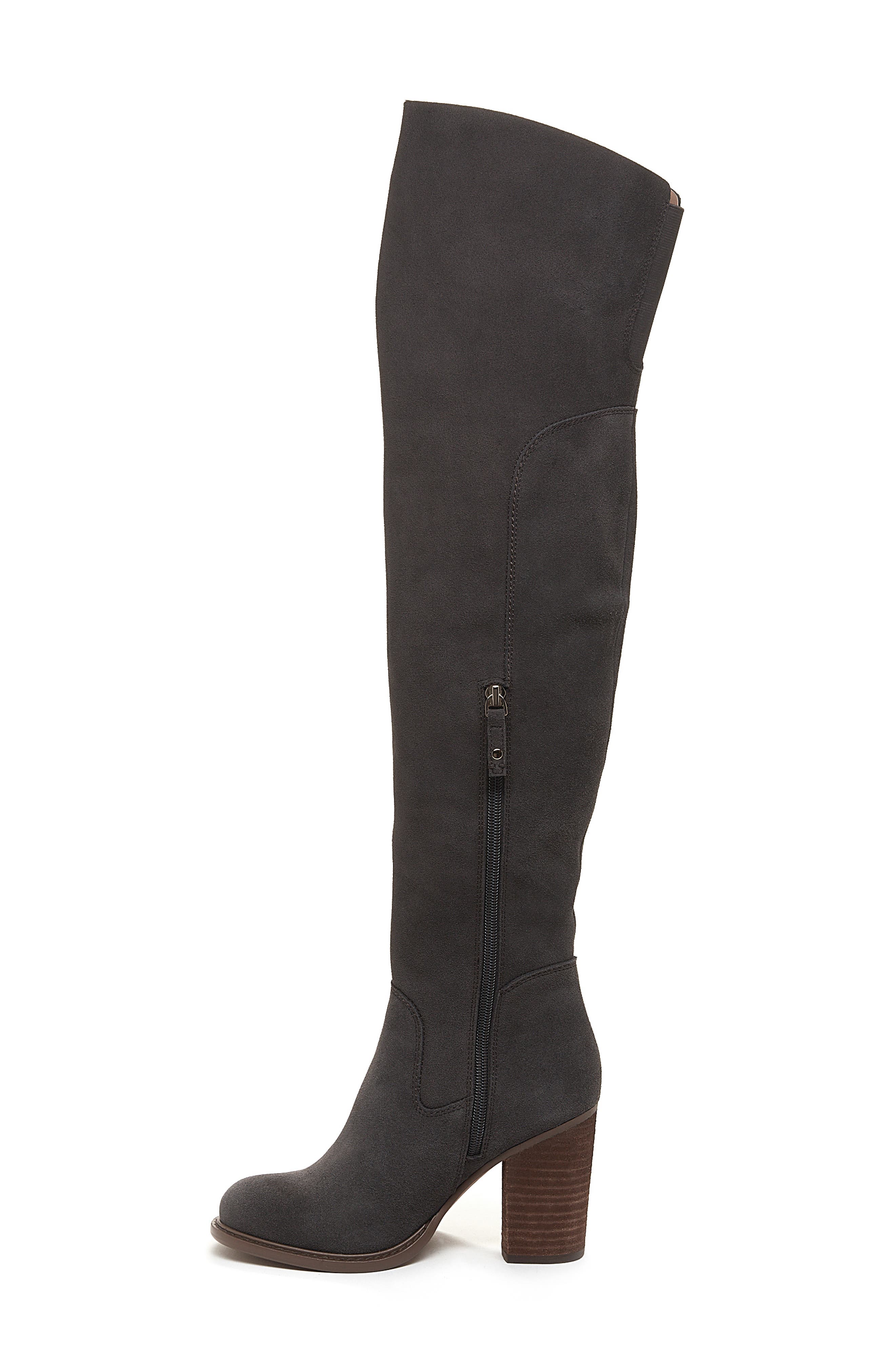 Kelsi Dagger Brooklyn Logan Over the Knee Boot, Alternate, color, Graphite