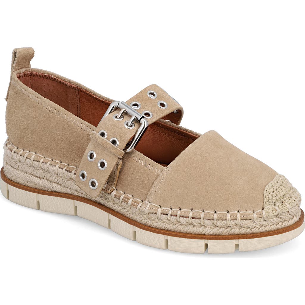 Mia Valri Espadrille Mary Jane Flat In Natural