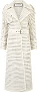 PHILIPP PLEIN Weaved Leather Trench Coat Women