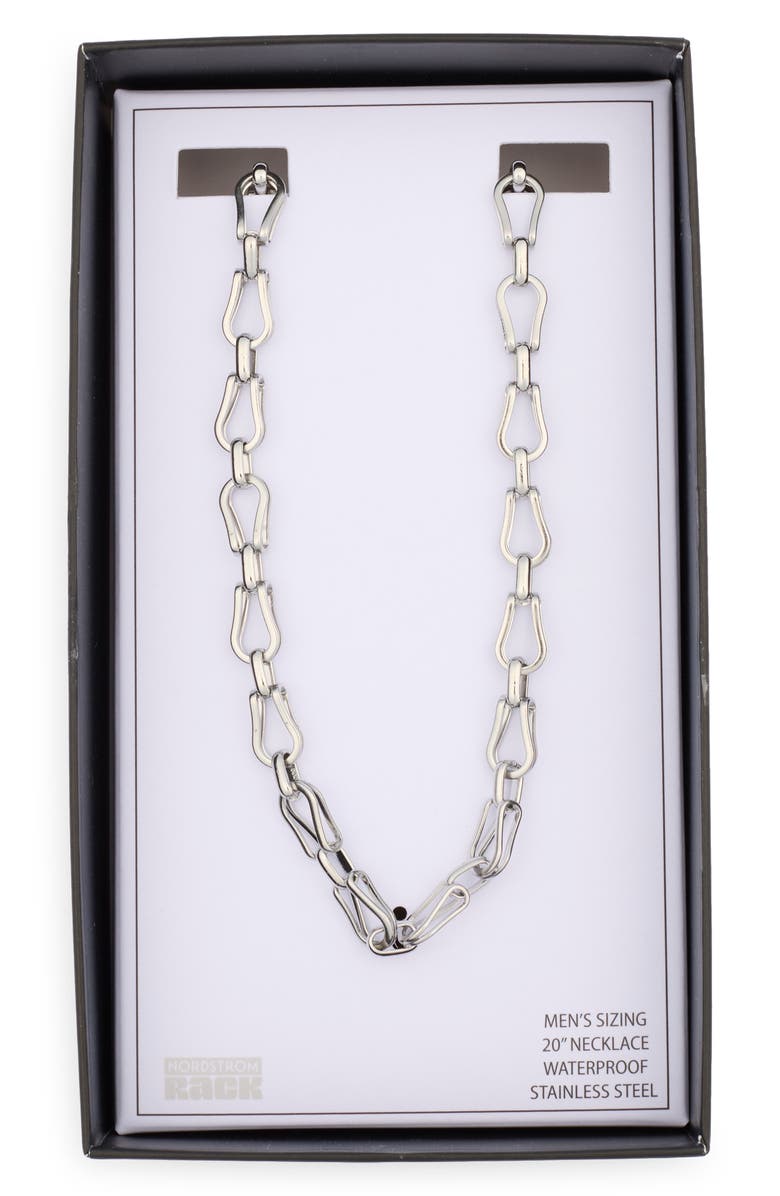 NORDSTROM RACK Stainless Steel Chain Necklace, Main, color,