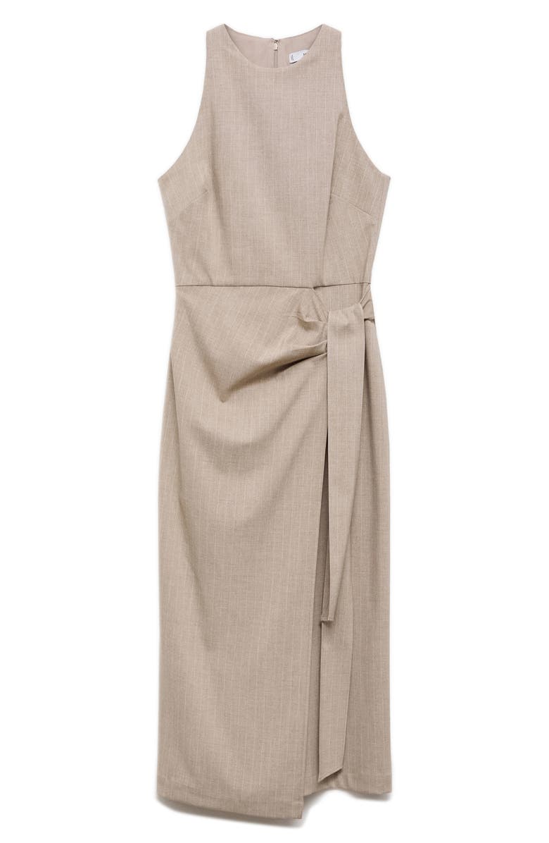 MANGO Stripe Bow Midi Dress, Main, color, 