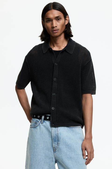 Relaxed Fit  Hole-knit Shirt