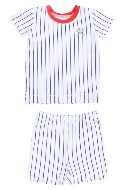 Baseball Stripe T-Shirt & Shorts Set (Baby & Toddler)