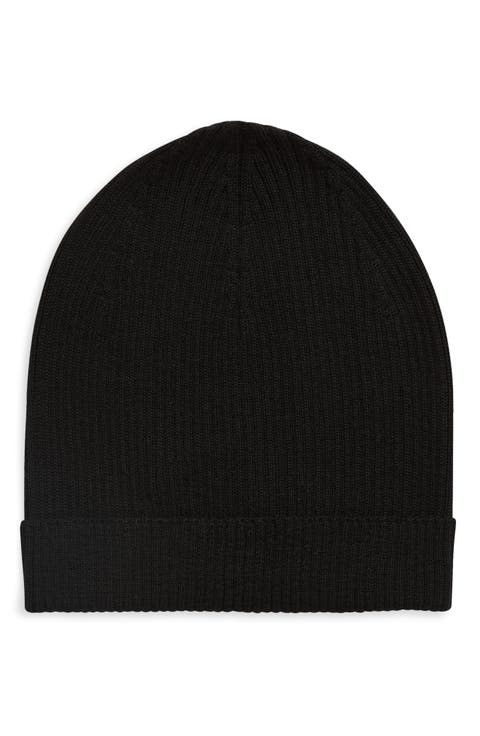 Rib Cashmere Beanie
