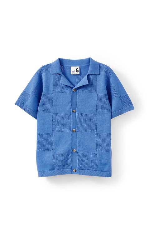 Kid's Knitted Short Sleeve Shirt