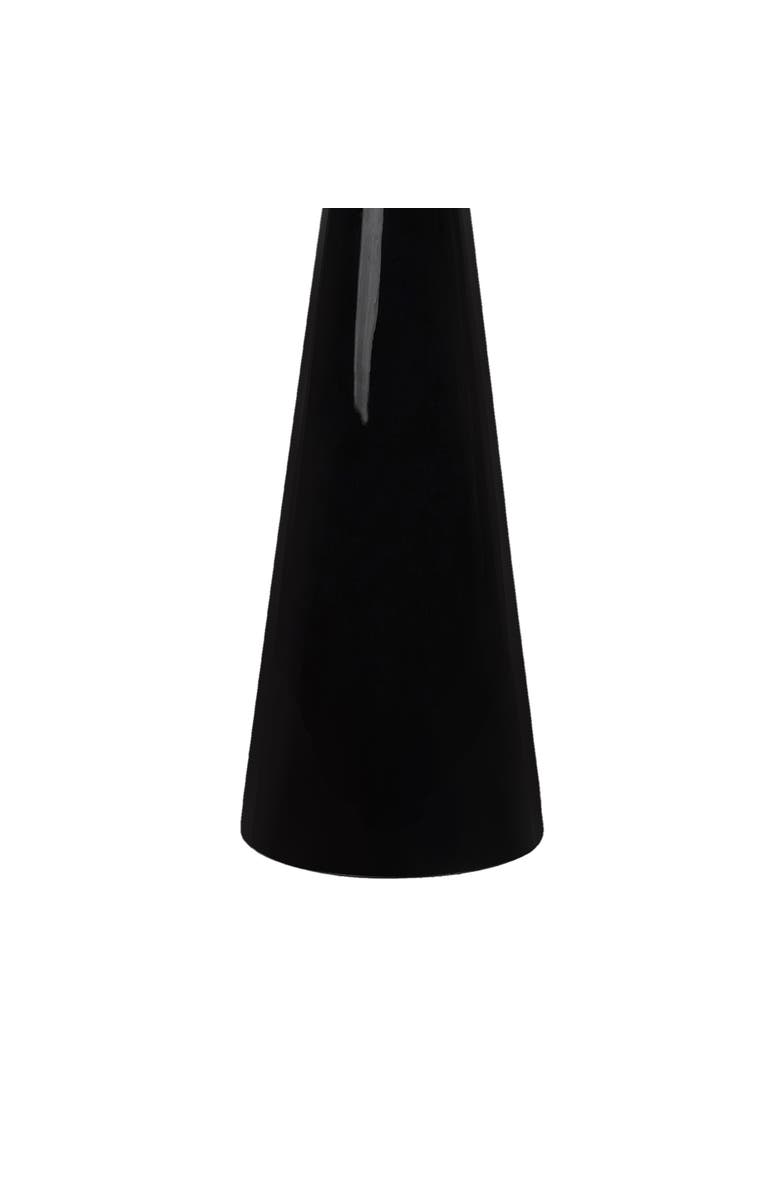 JONATHAN Y Oliver 22.25" Mid-Century Glam Retro Metal Drink Table and Decorative End Table with White Marble Round Top, Alternate, color, Black/White/Gold