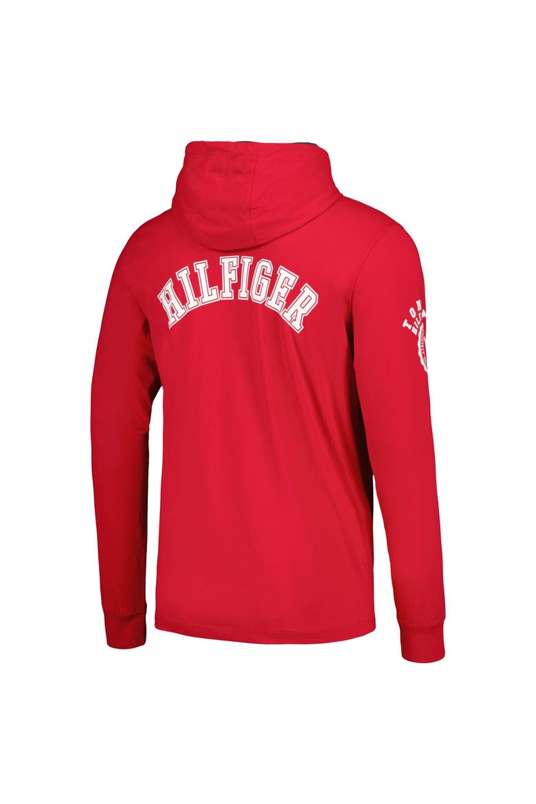 Men's Tommy Hilfiger  Red Tampa Bay Buccaneers Morgan Long Sleeve Hoodie T-Shirt, Alternate, color, Red