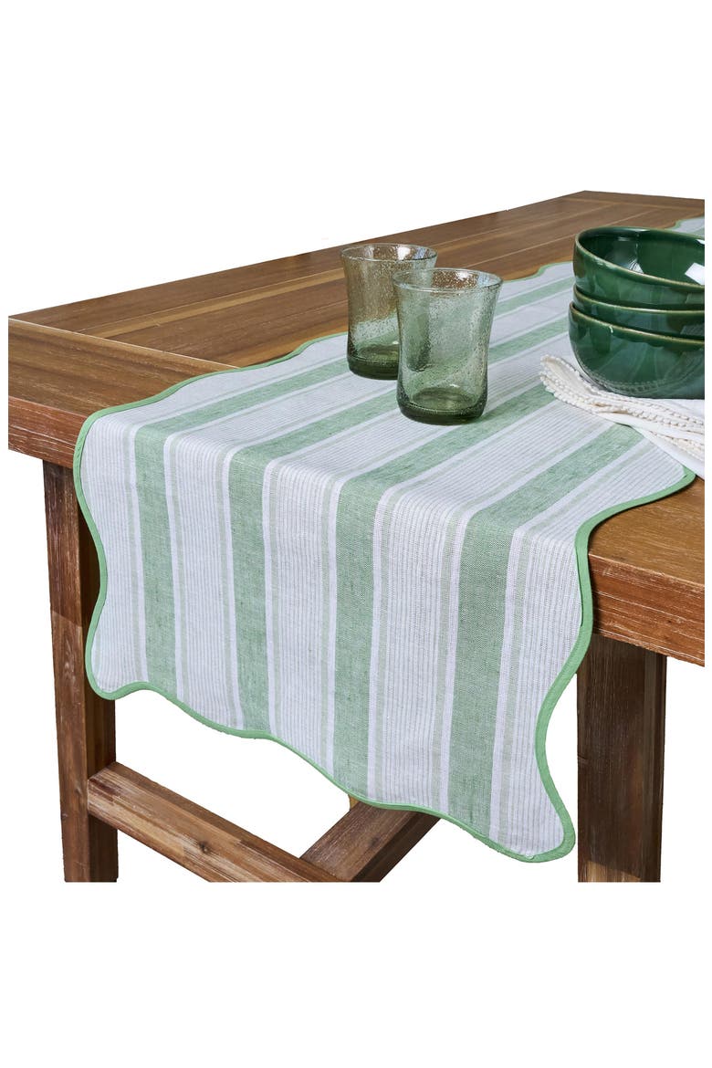 Cabana Table Runner, Alternate, color, SEAGRASS
