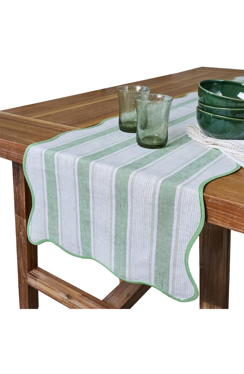 Juliska Cabana Table Runner, Alternate, color, Seagrass