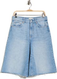 DL1961 Lucila Raw Hem Denim Bermuda Shorts