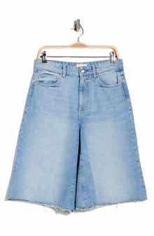 DL1961 Lucila Raw Hem Denim Bermuda Shorts