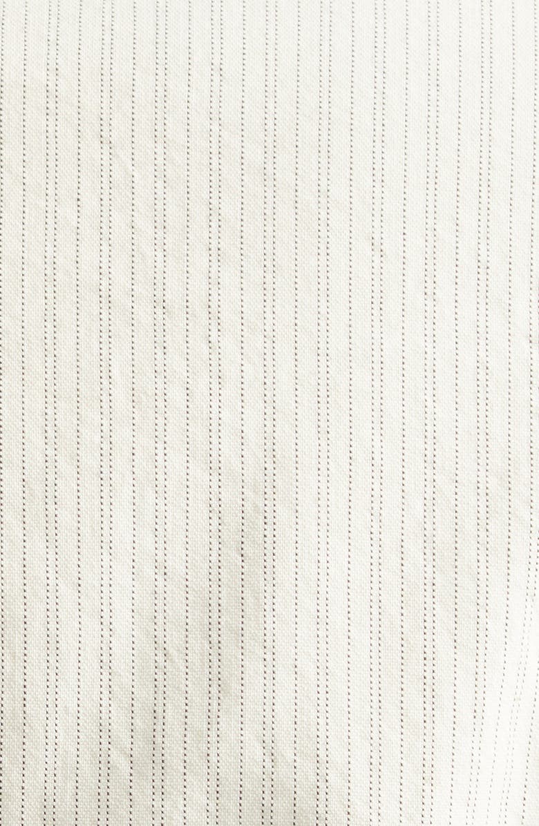 Dries Van Noten Bosea Washed Stripe Double Breasted Blazer, Alternate, color, Ecru