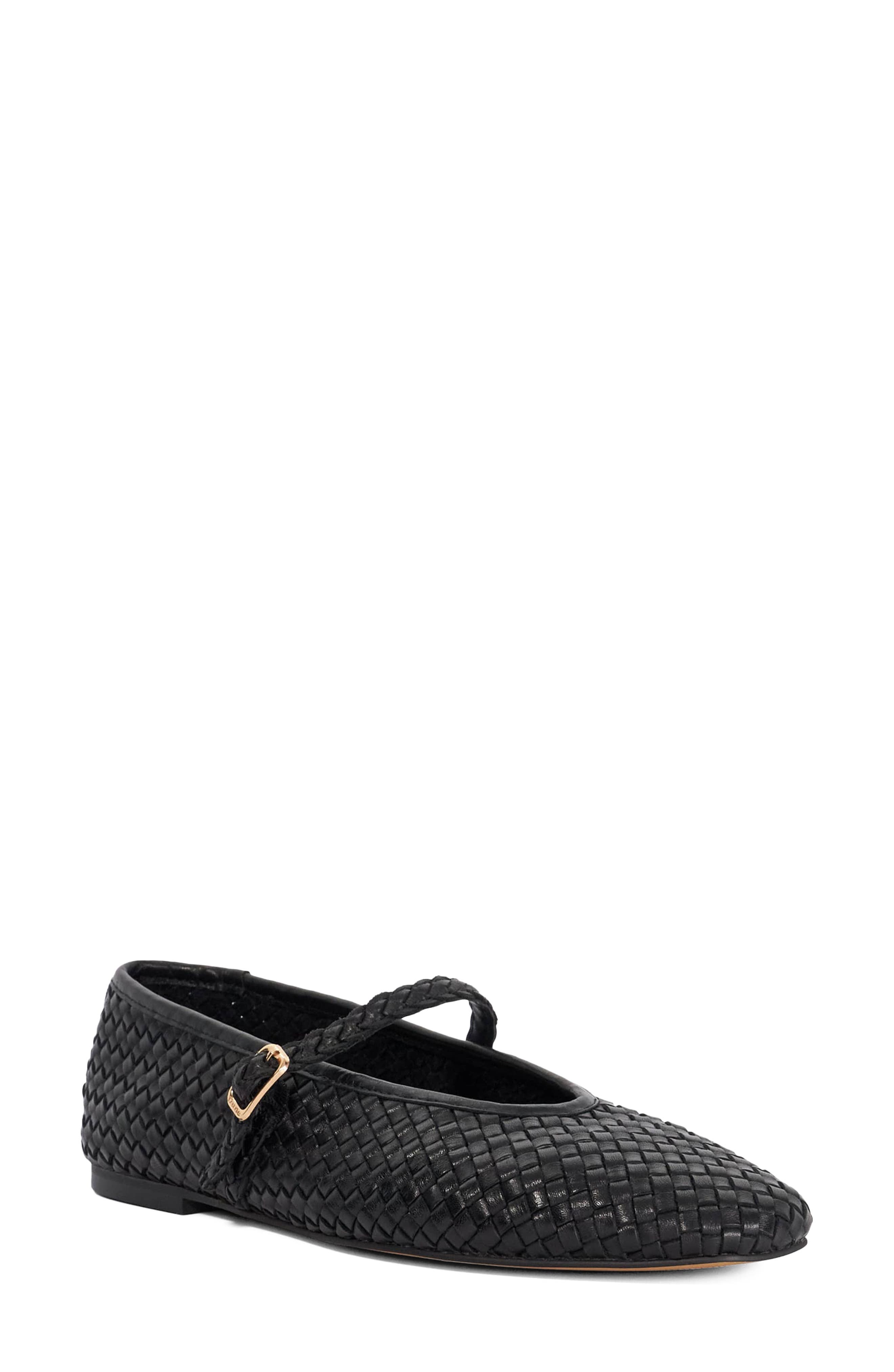Dune London Headliner Mary Jane Flat, Main, color, Black