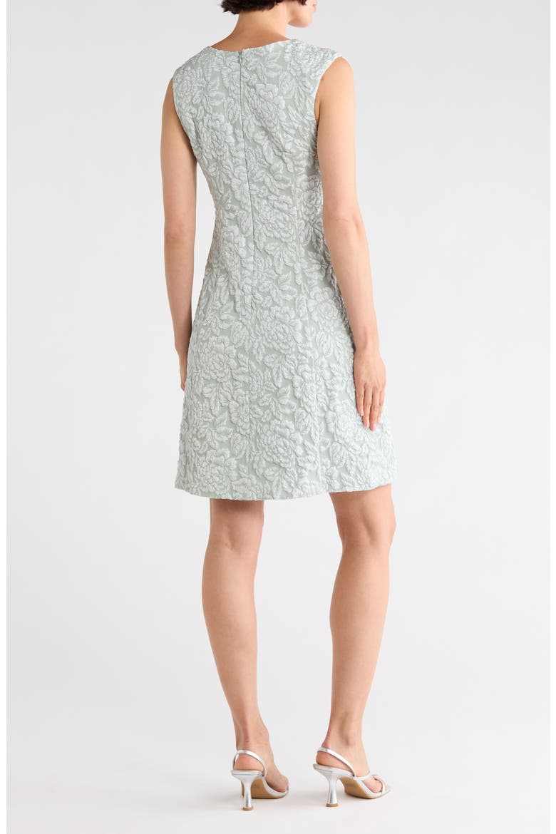 Jacquard Babydoll Dress, Alternate, color, SAGE