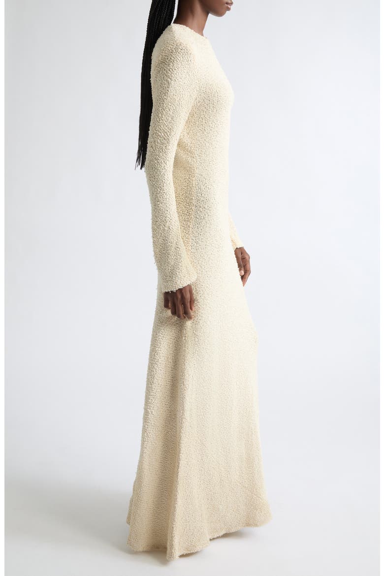 Mercedes Boucl Maxi Dress, Alternate, color, CREAM