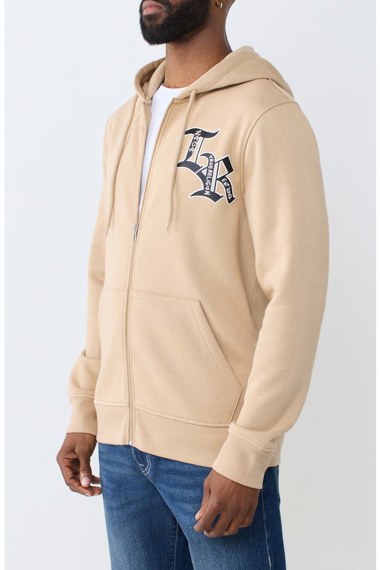 Property of None Graphic Full Zip Hoodie, Alternate, color, TRAVERTINE