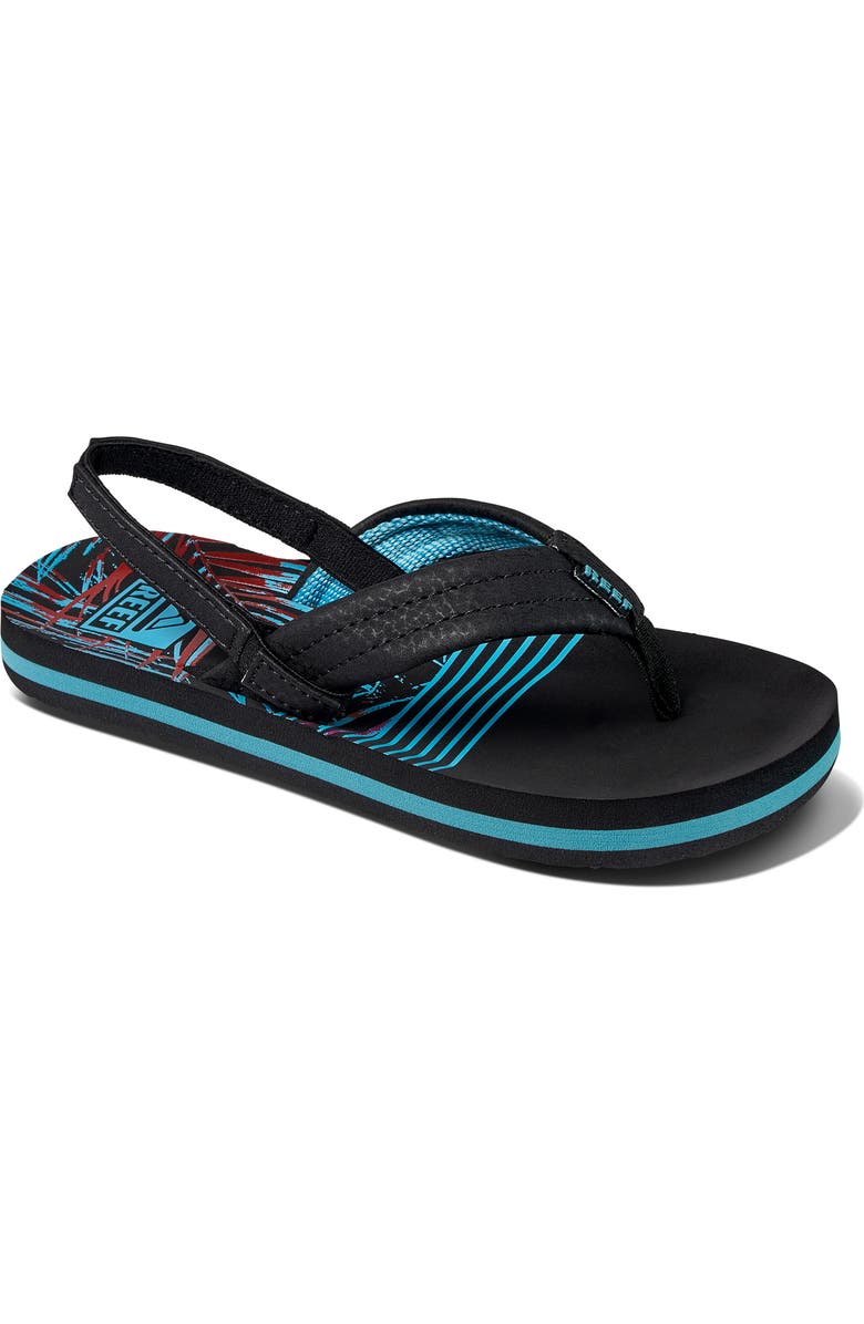 Reef Kids' Little Ahi Flip Flop, Main, color, Tropical Dream