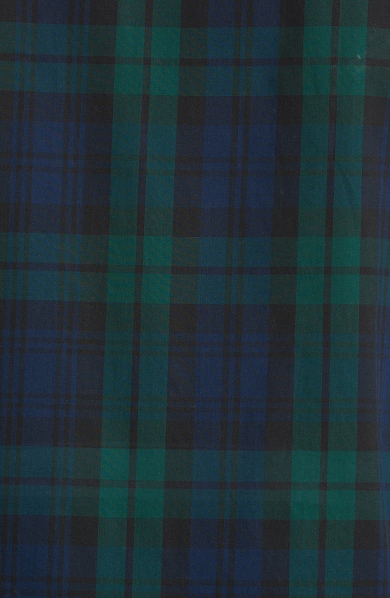 Burberry Salwick Tartan Plaid Sport Shirt, Alternate, color, Navy