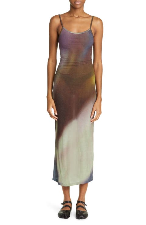 Flandria Colorblock Ombré Rib Dress