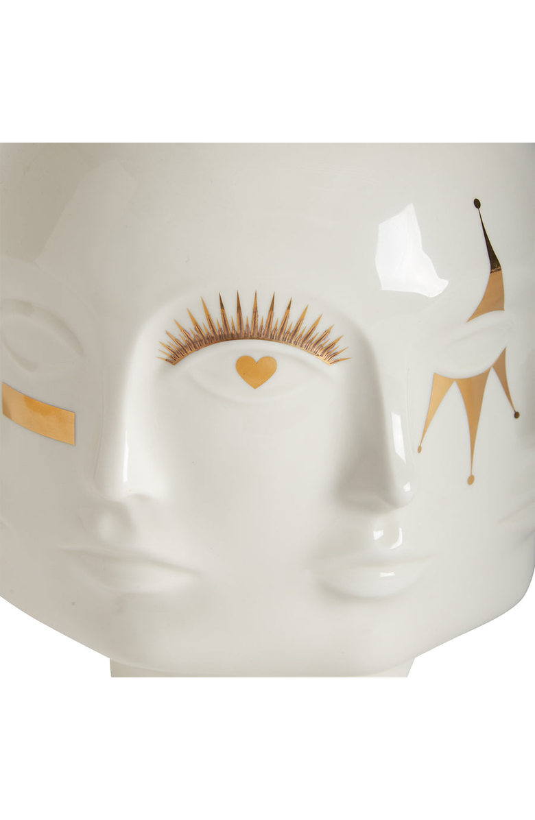 Jonathan Adler Gilded Dora Maar Vase, Alternate, color, White / Gold